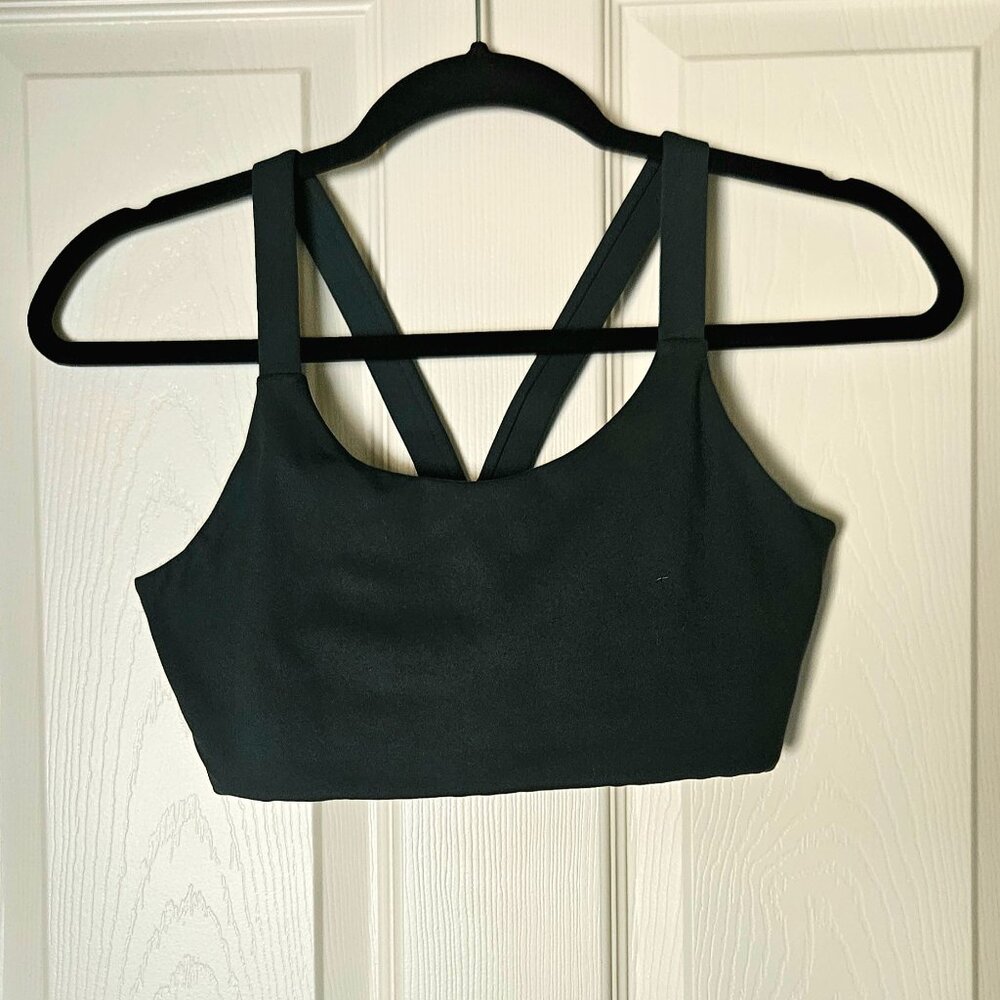 Girlfriend Collective Moss Green Lou V-Back Bra
